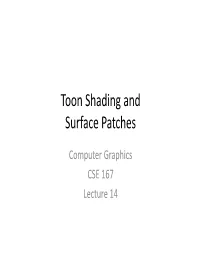 Toon Shading and Surface Patches