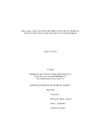 An Exploratory Analysis of Criminal Justice Education and the Shift to Consumerism