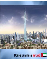 Doing Business in UAE Presented By