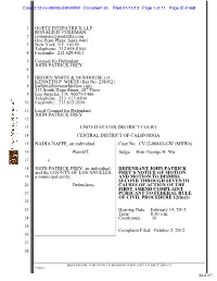 GOETZ FITZPATRICK LLP RONALD D. COLEMAN Rcoleman@Goetzfitz