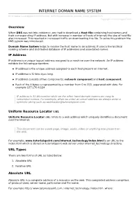 Internet Domain Name System