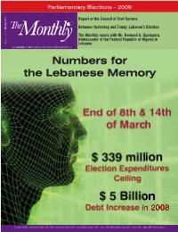 Numbers for the Lebanese Memory