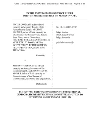 Plaintiffs' Brief in Opposition to The