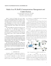 Radio Over IP (Roip) Communications Management And