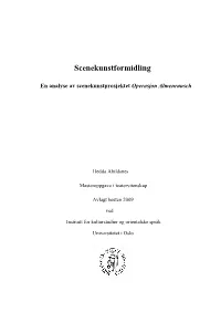 Scenekunstformidling –