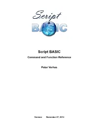 Script BASIC Command and Function Reference