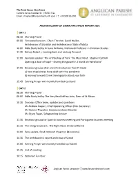 Archdeaconry of Gibraltar Synod Report 2021