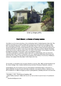 Cark Manor ; a House of Many Names