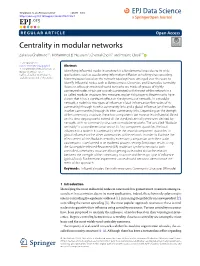 Centrality in Modular Networks
