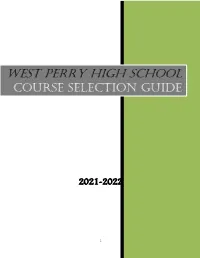 Course Selection Guide