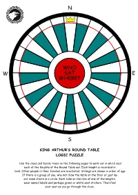 King Arthur's Round Table Logic Puzzle