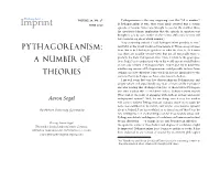 Pythagoreanism Is the Very Surprising View That “All Is Number”