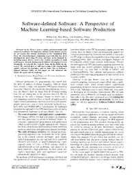 Software-Defined Software: a Perspective of Machine Learning-Based Software Production