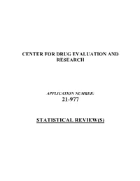 Statistical Review(S)