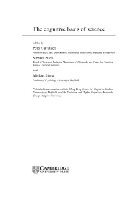 The Cognitive Basis of Science