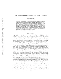 Arxiv:1610.03625V2 [Math.GR]