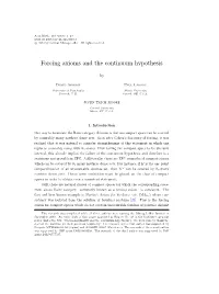 Forcing Axioms and the Continuum Hypothesis