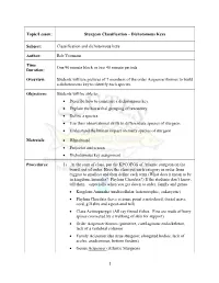 Sturgeon Classification – Dichotomous Keys Subject