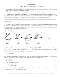 1 Circular Motion by Prof. Massimiliano Galeazzi, University of Miami If You Spin a Bucket Full of Water in a Vertical Circl