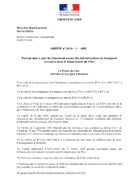 ARRÊTÉ N° 2015 – 1 – 0982