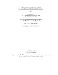Boredom and Interest on Facebook, Reddit, and 4Chan by Liam Mitchell