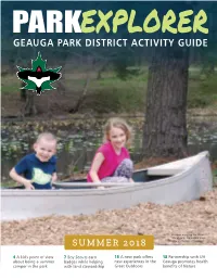 Geauga Park District Activity Guide