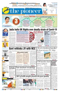 Govt Rethinks JV With