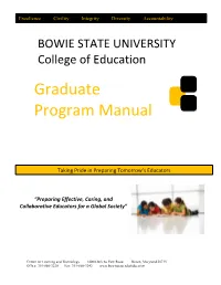Graduate Program Manual 2