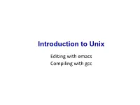 Introduction to Unix