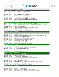 Schedule Quickprint TKRN-FM