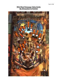 Wild West Rampage Guide by Shoryukentothechin