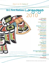 2010 Report on the Status of B.C First Nations Languages