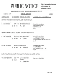 Broadcast Applications 6/2/2009