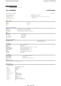 Compiled on 23/06/2012 Network Inventory Report Page 1 Of