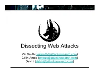 Dissecting Web Attacks