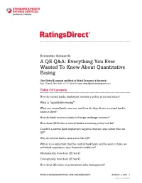 Everything You Ever Wanted to Know About Quantitative Easing
