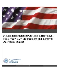 Fiscal Year 2020 Enforcement and Removal Operations Report Table of Contents Executive Summary