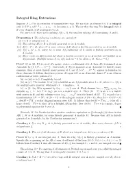 Integral Ring Extensions