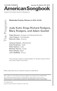 Program Notes