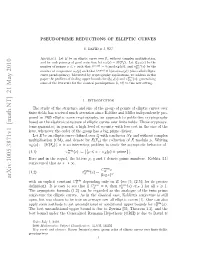 Pseudoprime Reductions of Elliptic Curves 3