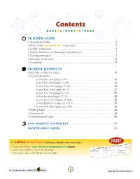Sample Pages/Table of Contents