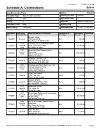 Schedule A: Contributions Sch-A