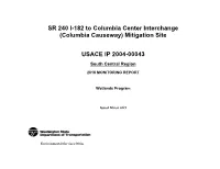 SR 240 I-182 to Columbia Center Interchange (Columbia Causeway) Mitigation Site
