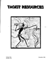 Volume Two November 1990 Number Two Editor