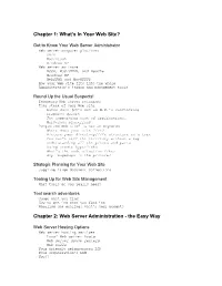 Web Server Administration - the Easy Way