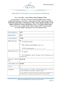 WP9/ Deliverable 9.2 Deliverable D 9.2: Final Report on Access To