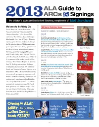 2013 ALA Guide to Arcs & Signings
