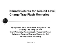 Nanostructures for Tera-Bit Level Charge Trap Flash Memories