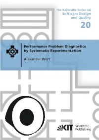 Performance Problem Diagnostics by Systematic Experimentation