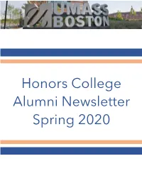 Spring 2020 Alumni Newsletter